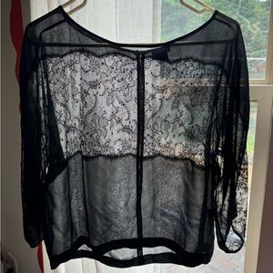 Club Monaco chantilly lace top